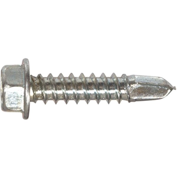 Homecare Products Self-Drilling Screw, #16 x 1 in, Zinc Plated Hex Head HO1319278